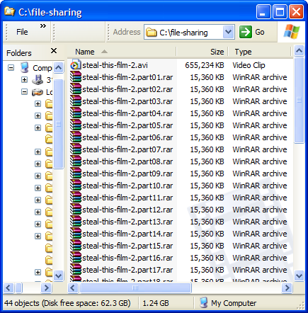 Uploading Step 1: RAR Files - File Sharing Tutorial - Harley Hahn's ...